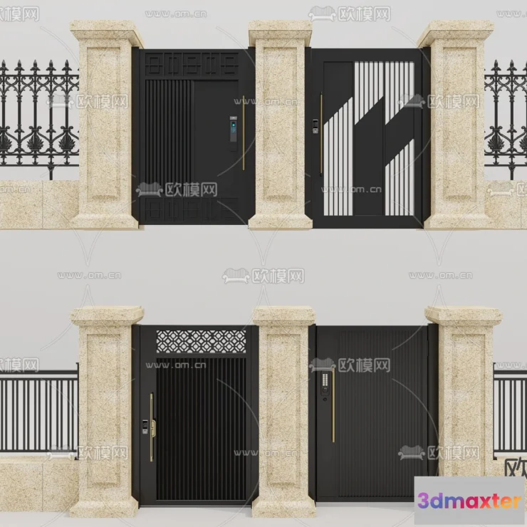 1389237 - Gate 3D Models for Villas - Architecture 3D - 052 3D Max