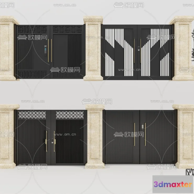 1389301 - Gate 3D Models for Villas - Architecture 3D - 053 3D Max