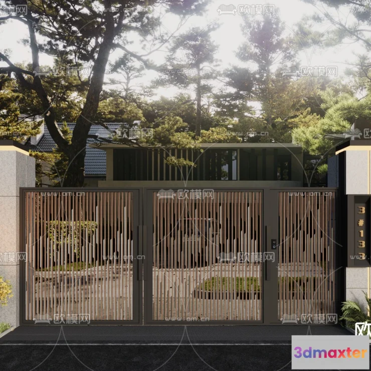 1389425 - Gate 3D Models for Villas - Architecture 3D - 055 3D Max