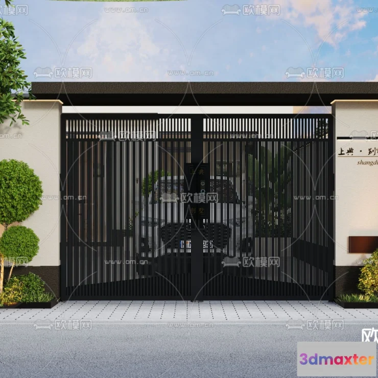 1390083 - Gate 3D Models for Villas - Architecture 3D - 065 3D Max