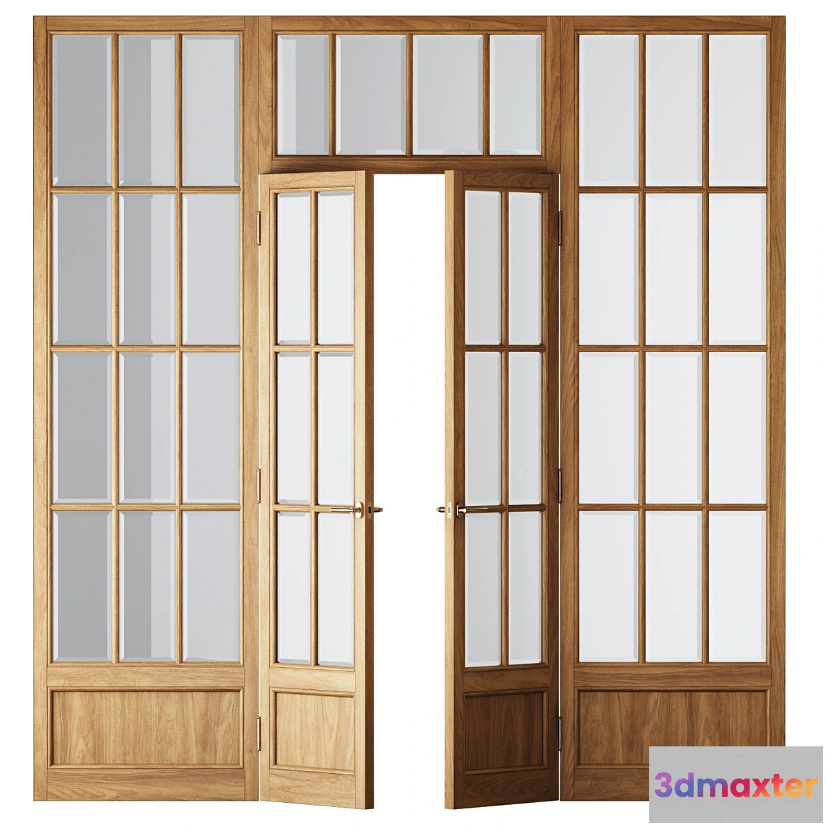 1396410 - Classical Wooden Glass Partition 3D Max