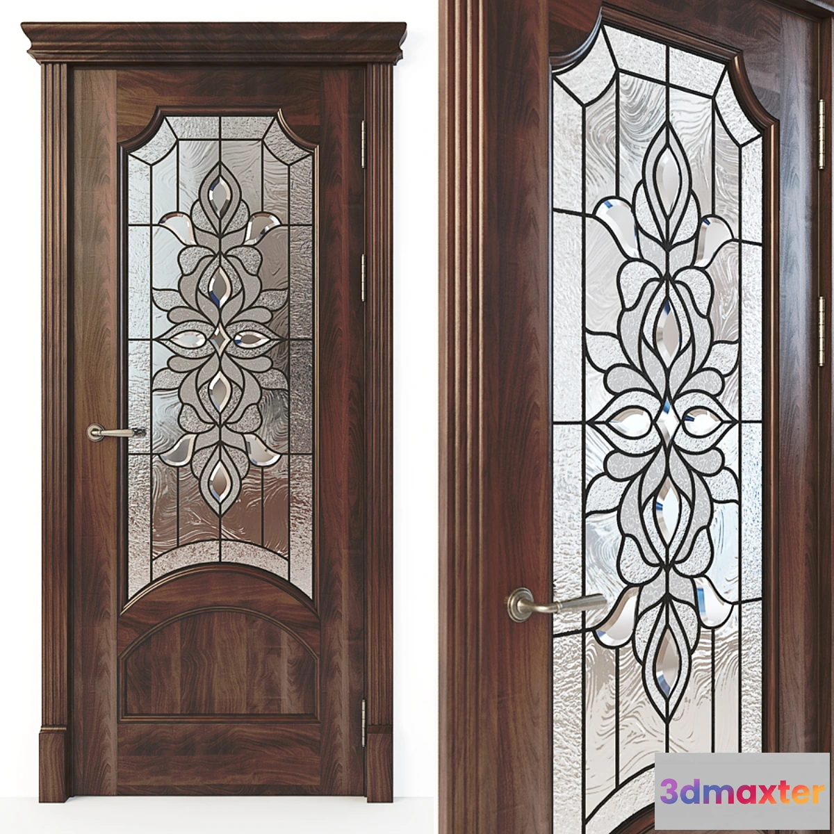 1398366 - Door with stained glass 05 3D Max