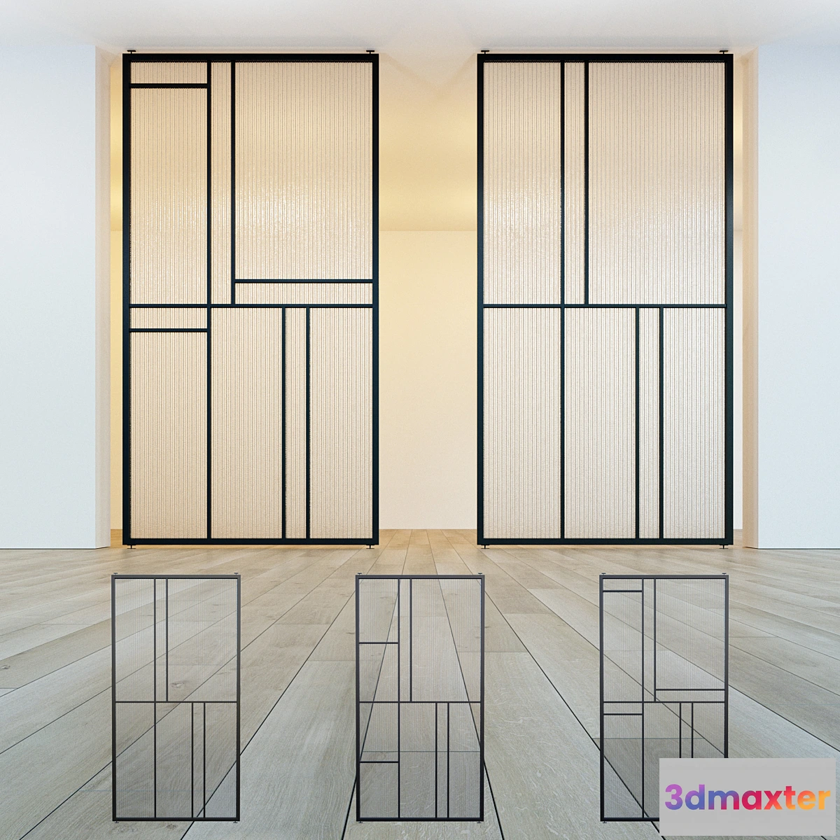 1399032 - Glass partition door 39 3D Max