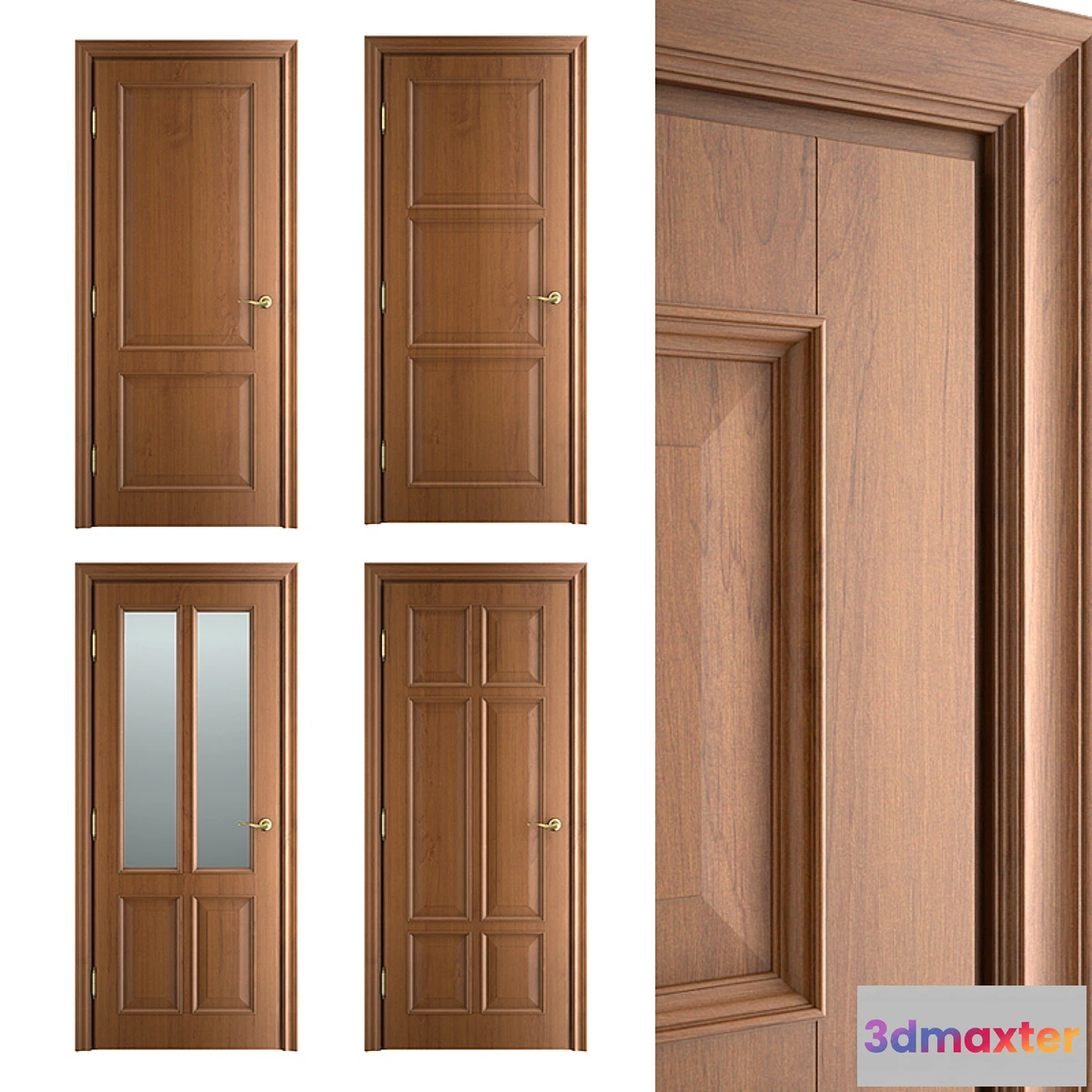 1400566 - Massivstyle Interier Classic Door 02 3D Max