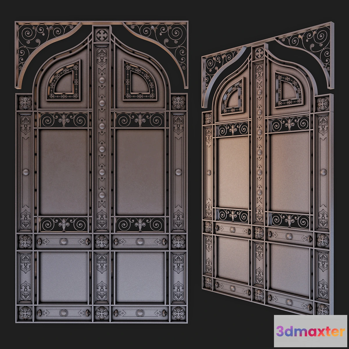 1408274 - Wrought iron gates 2 3D Max