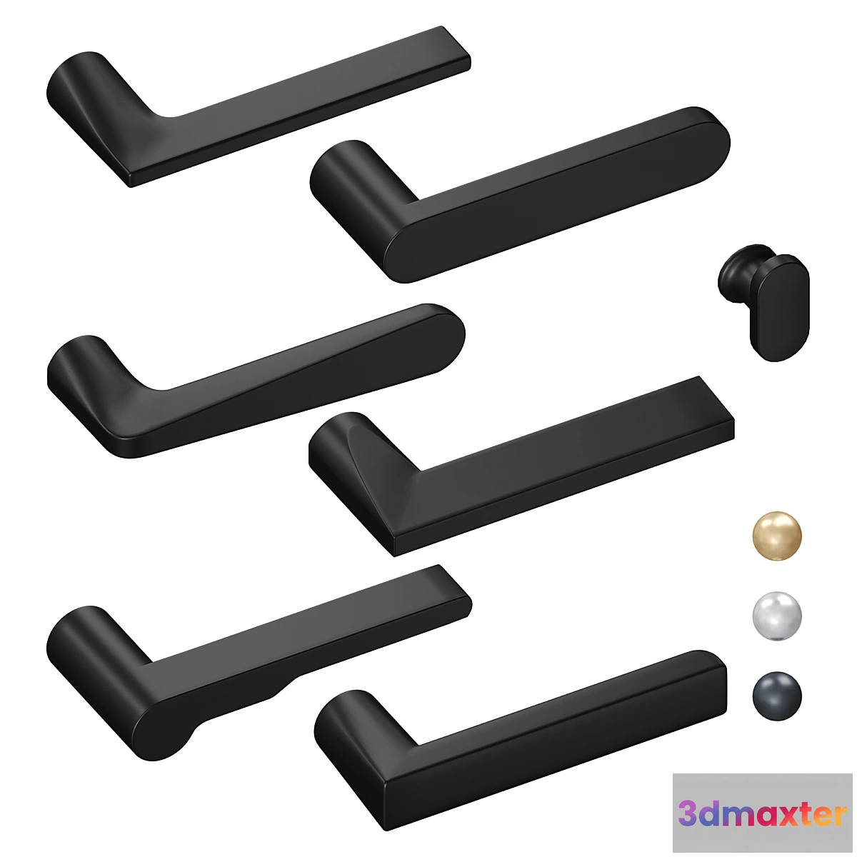 1412638 - Door Handles Verum without socket 3D Max