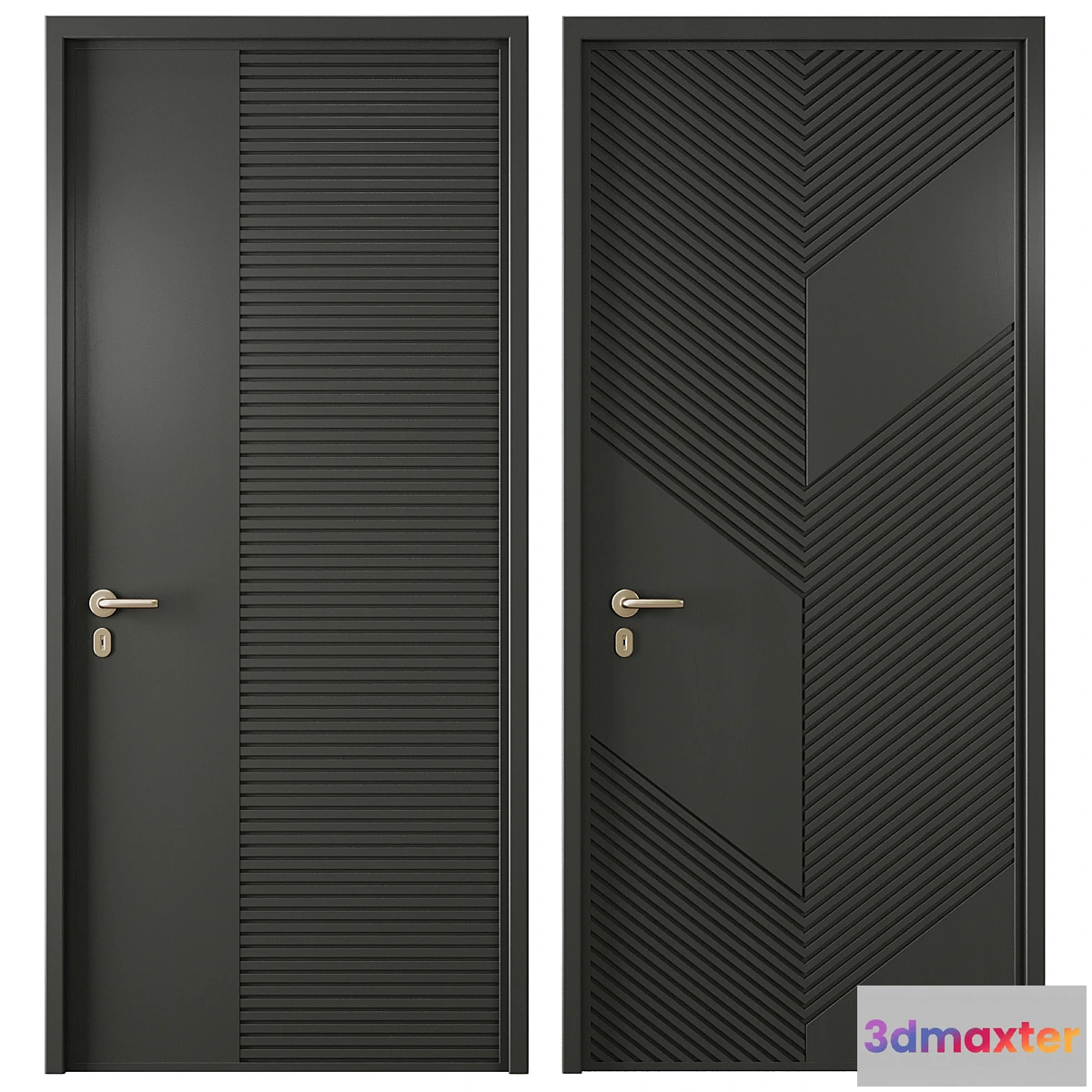 1419478 - Entrance door set64 3D Max