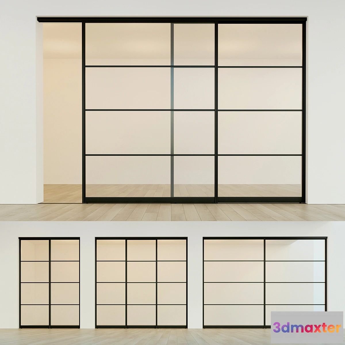 1420164 - Sliding partition door 7 3D Max