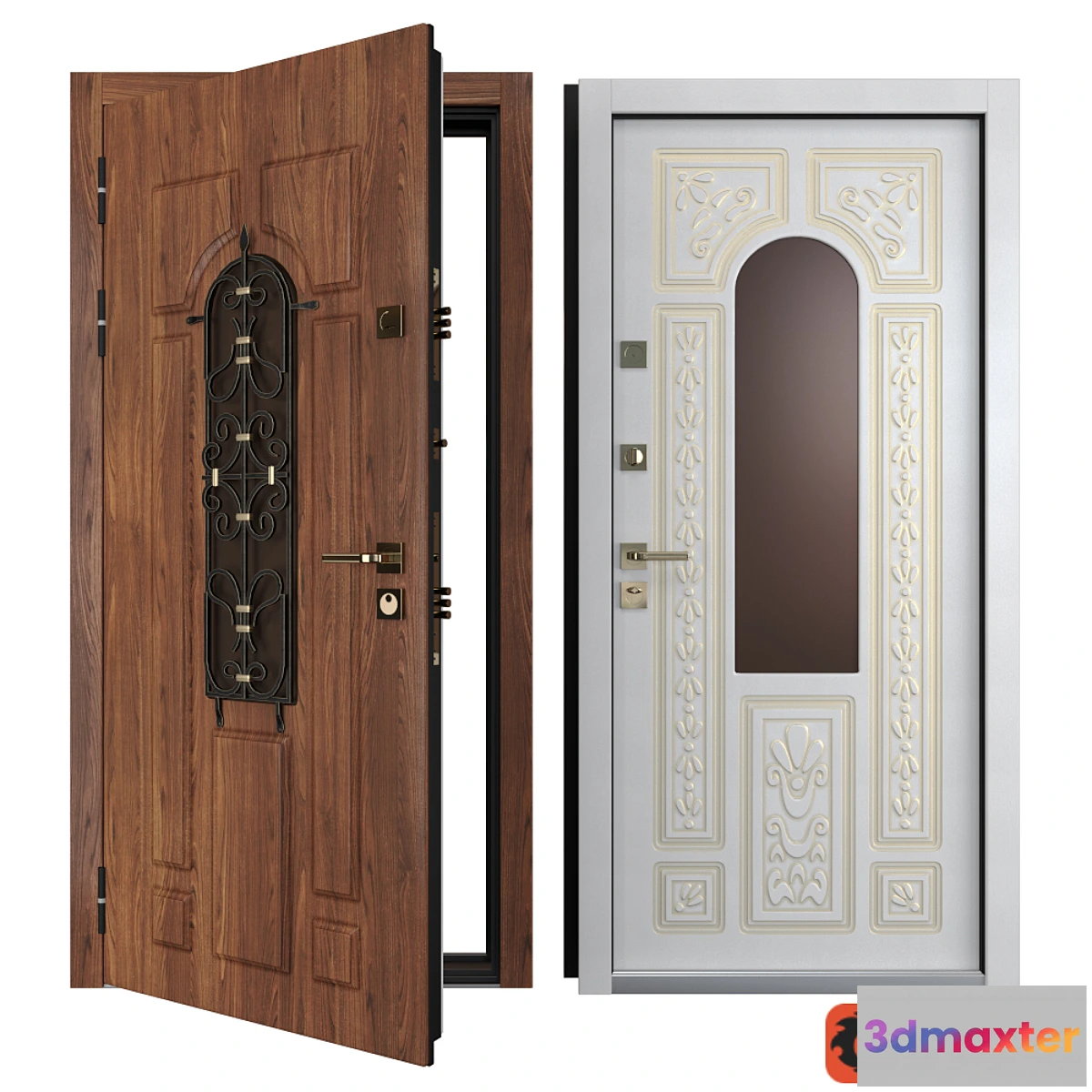 1420472 - Bezha Entrance Metal Door 4.2 (Your Frame) 3D Max