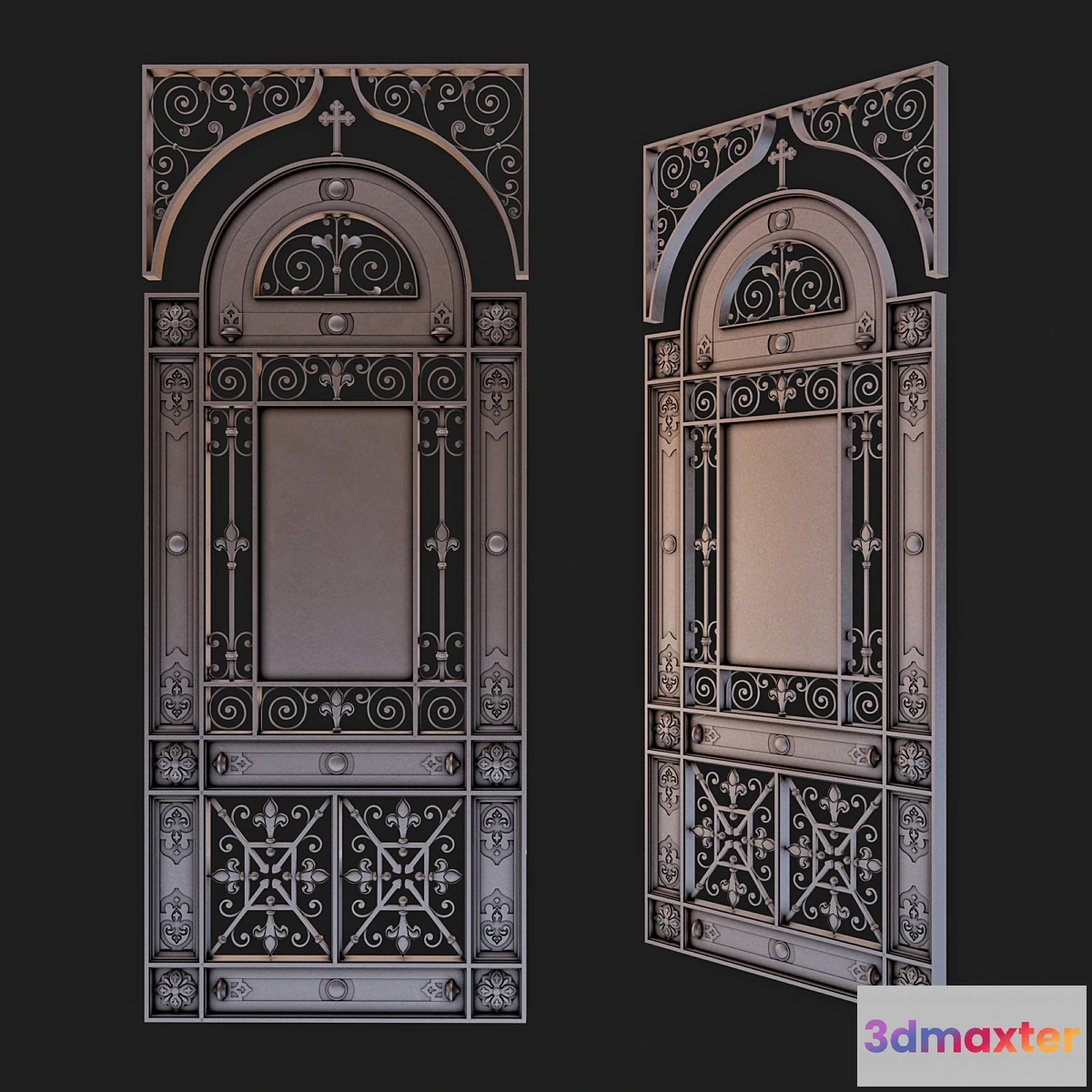 1422116 - Wrought iron gate 1 3D Max