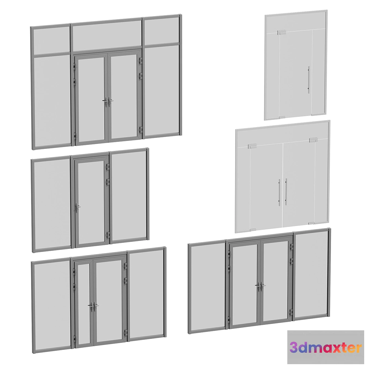 1428560 - Entrance doors collection 3D Max