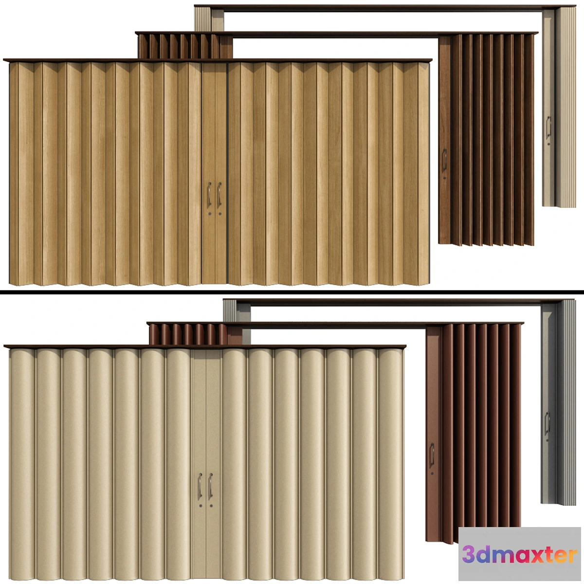 1429586 - Sliding Partition made of wood and PVC 3D Max