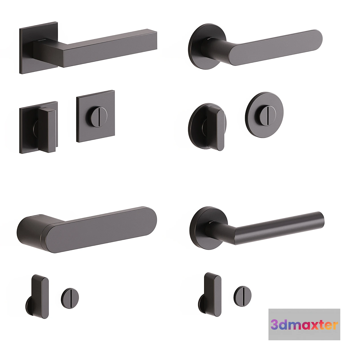1429708 - Door handles Olivari set 1 3D Max