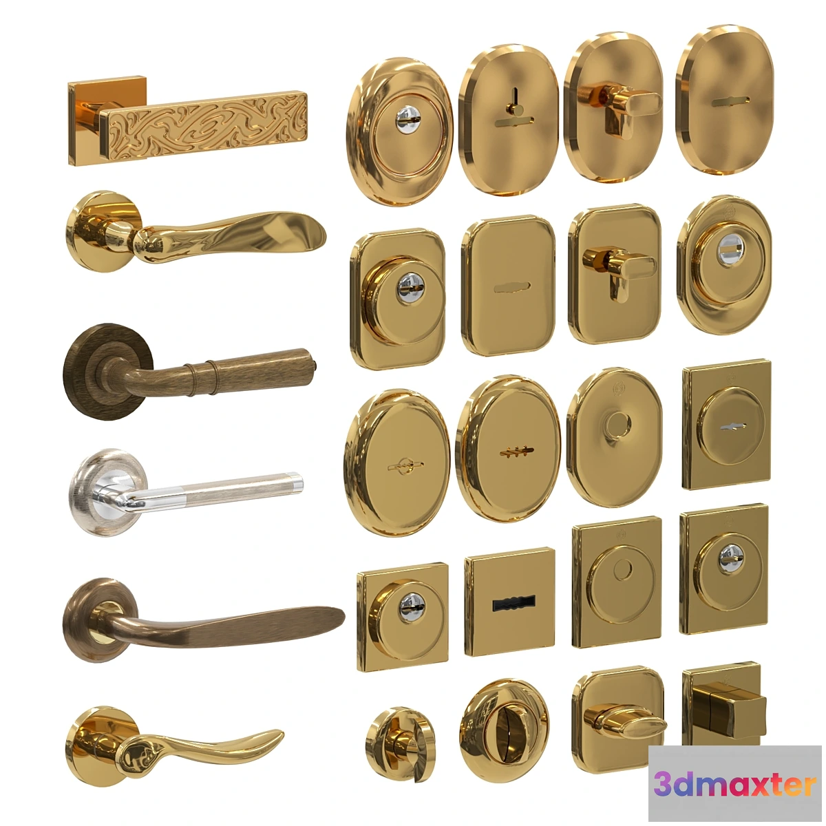 1430884 - Door fittings No. 2 3D Max