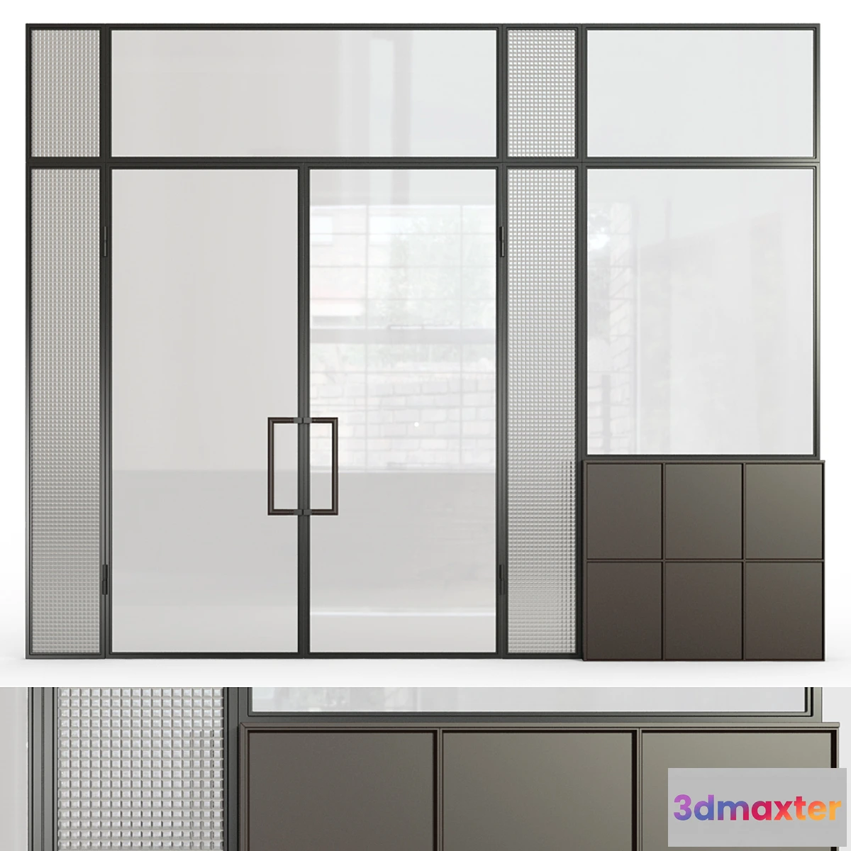 1433698 - Glass partition 9 3D Max