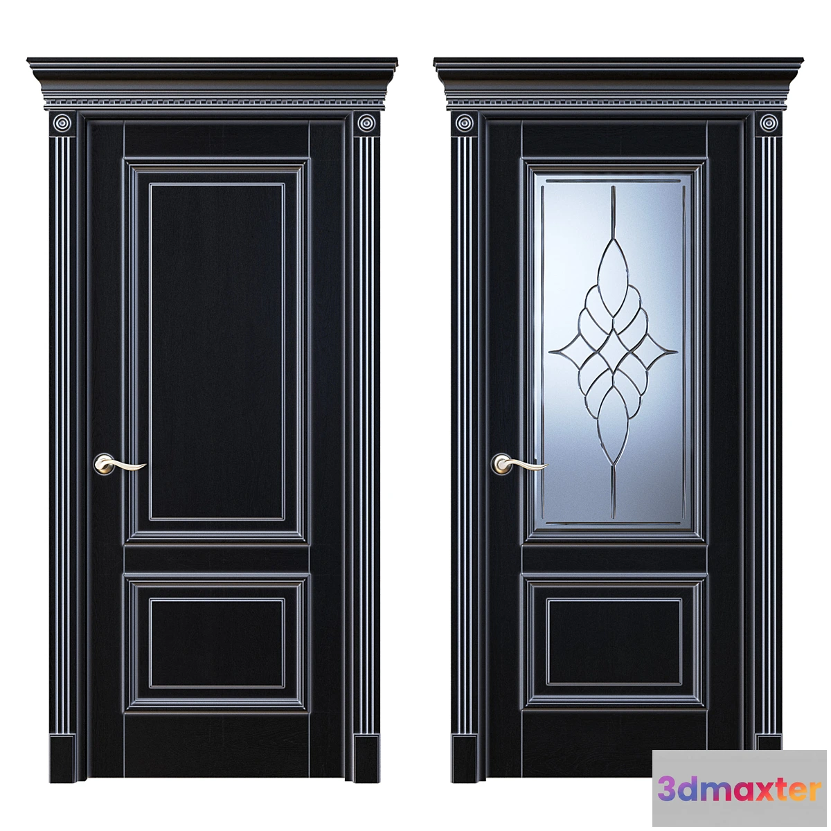 1435002 - Door Beloravud ART2 Wenge (Patina Silver) 3D Max