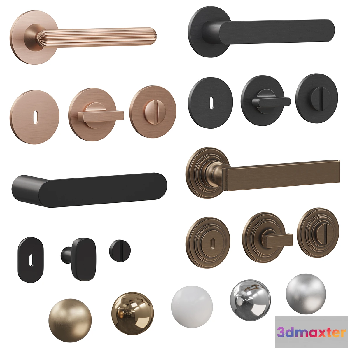 1437572 - Door handles DND _Zeppelin Luce Pure Lucrezia_ 3D Max
