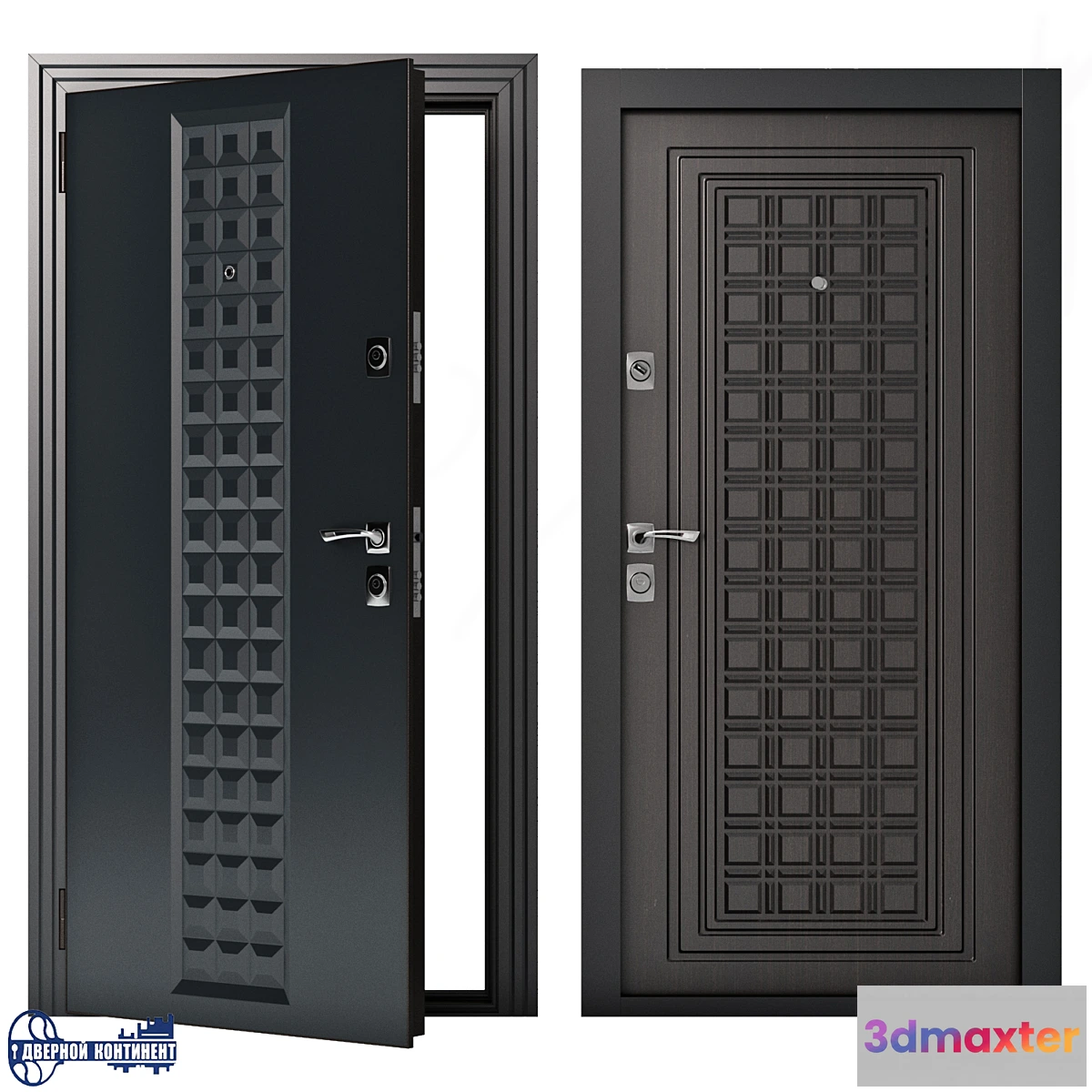 1445432 - Entrance doors Continent-Contour 3D Max