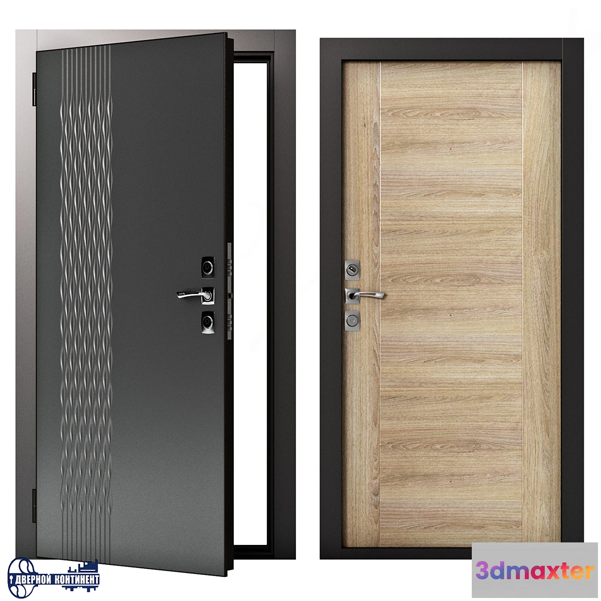 1448458 - Entrance doors Continent-Gracia 3D Max