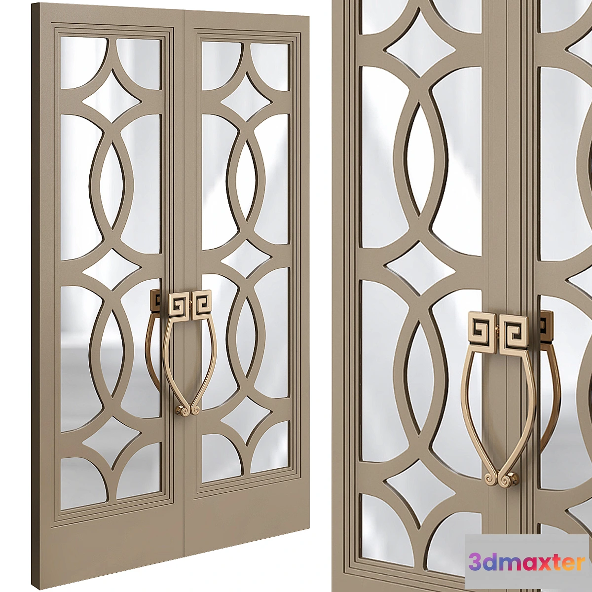 1453402 - Bronze fretwork door 3D Max