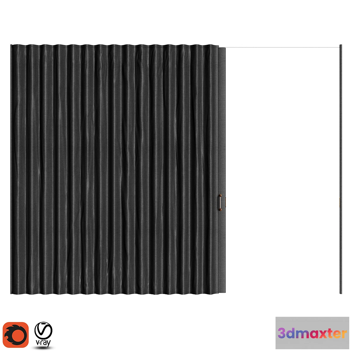 1454414 - Soft sliding partition 3D Max