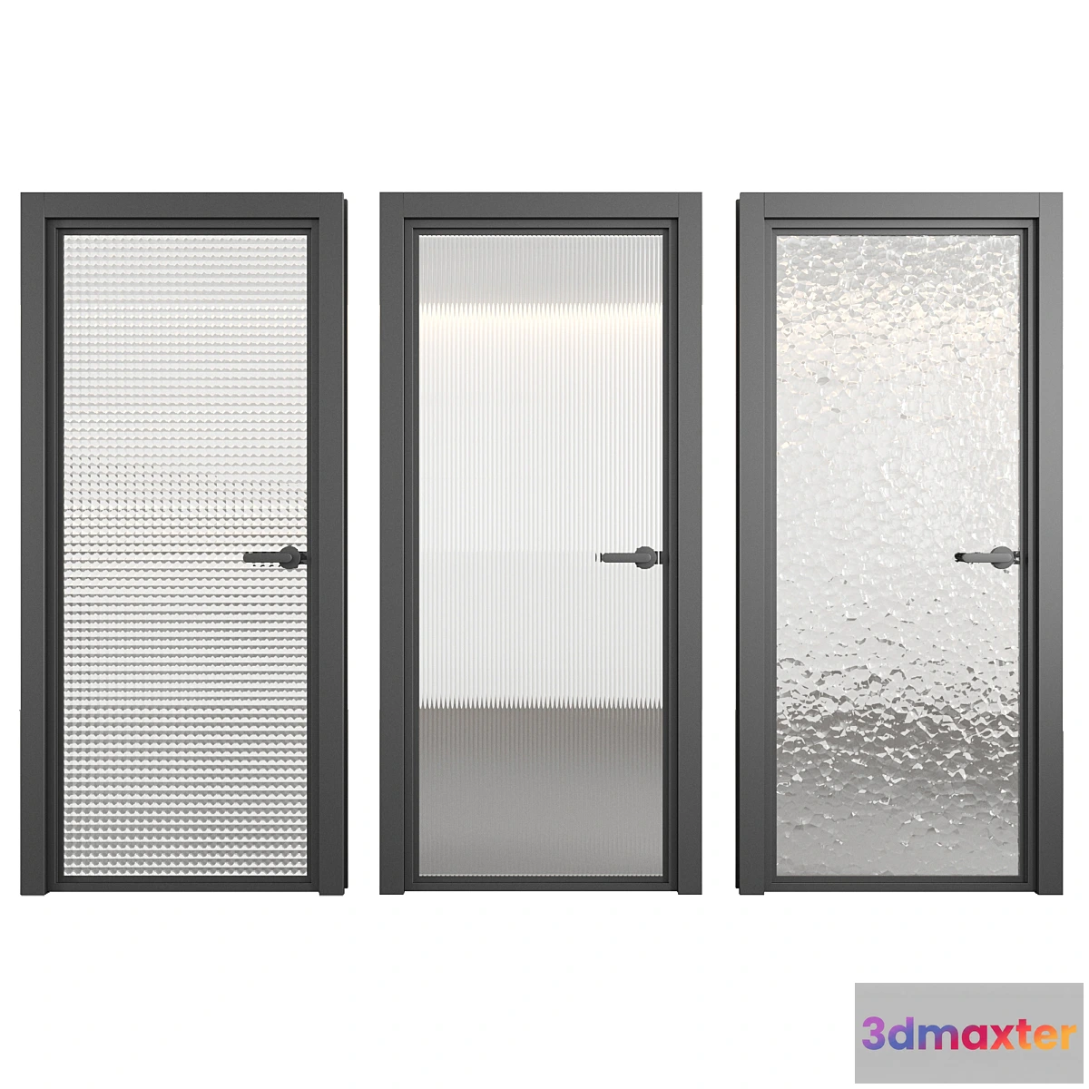 1458218 - Doors with embossed glass 3D Max
