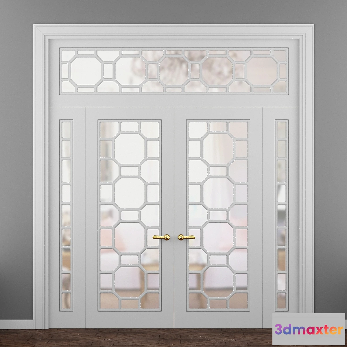1462138 - Doors Turin Onyx double doors 3D Max