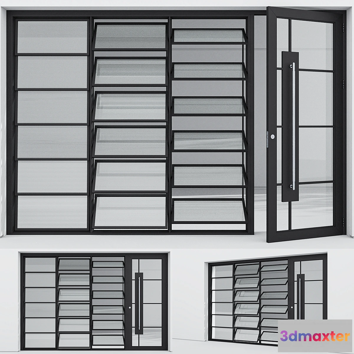 1462450 - Aluminum door 323 3D Max