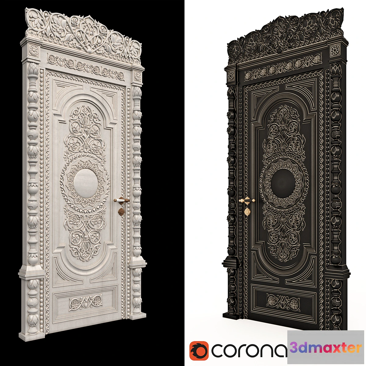 1471332 - carved door 3D Max