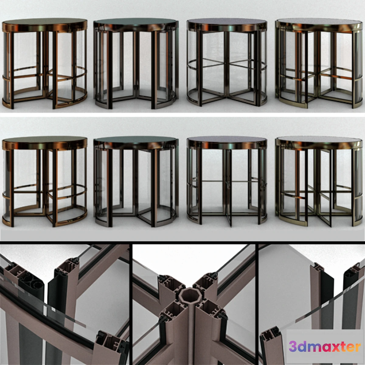 1471892 - Revolving entrance doors 3D Max