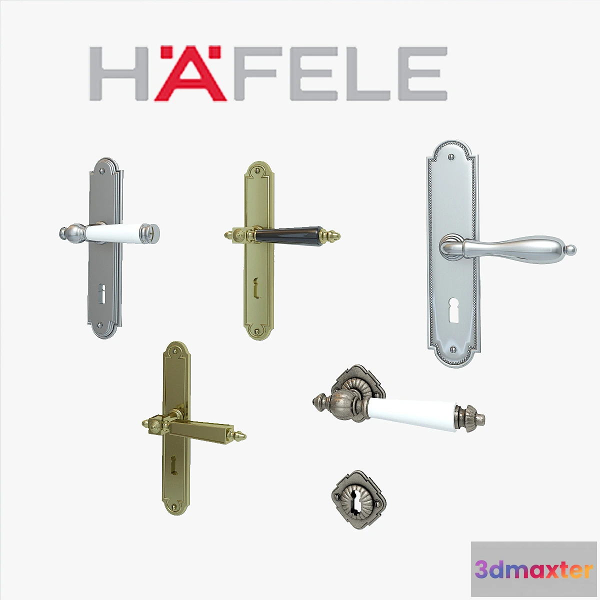1473580 - HAFELE Door knobs 3D Max