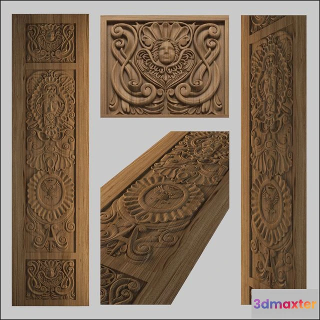 1540467 - Carved door 3D Max