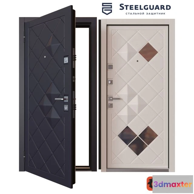 1545930 - Input metal door SteelGuard Luxor 3D Max