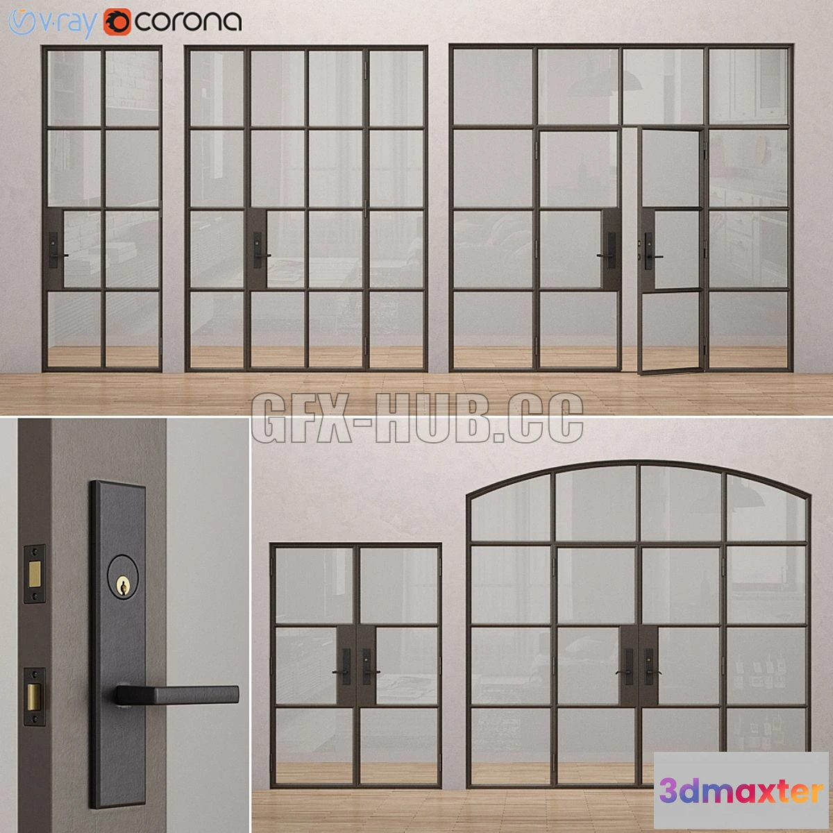 1547825 - Steel doors Rehme 1 3D Max