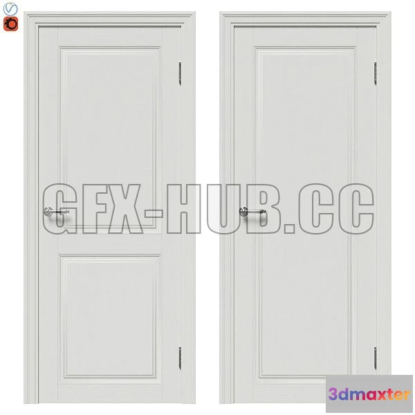 1554861 - Classic Door Set 04 3D Max
