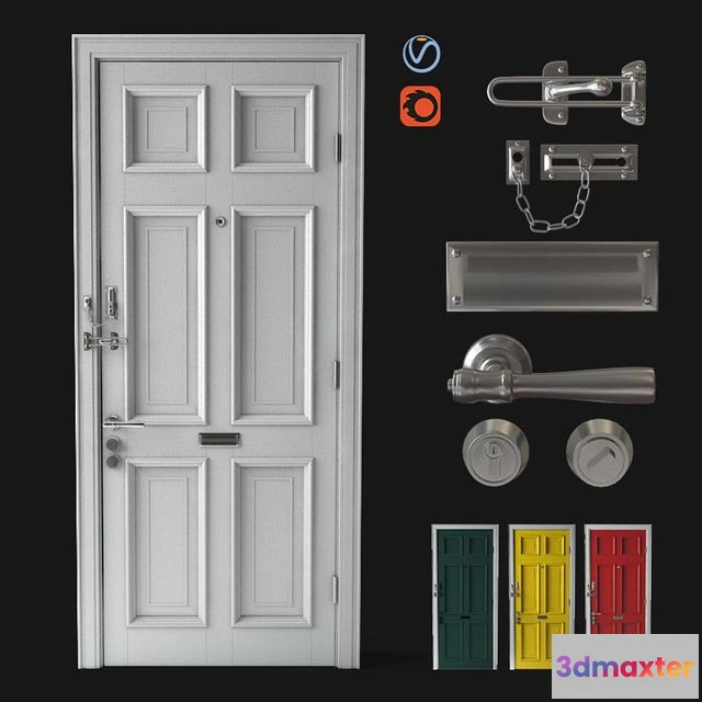 1557553 - Front door door chain door lock 3D Max