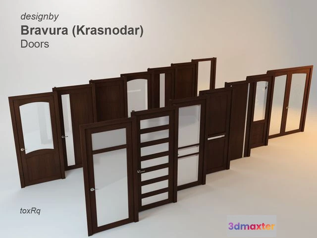 1558045 - Bravura doors 14 PCs 3D Max