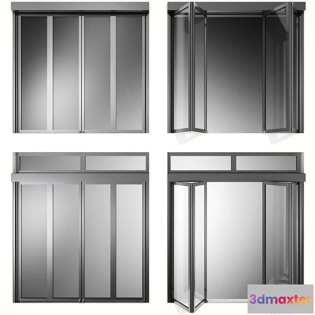1565438 - Folding Metal Automatic Doors 3D Max