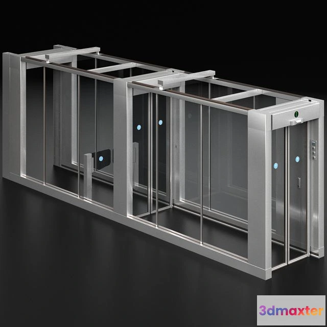 1566124 - Access Security System Turnstile Metal Detector 3D Max