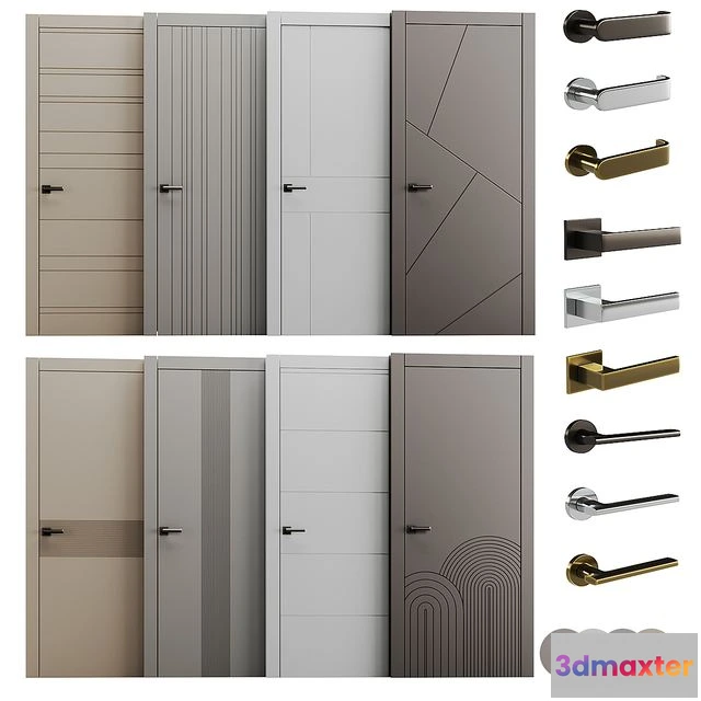 1567648 - Set of interior doors LINEA 3D Max