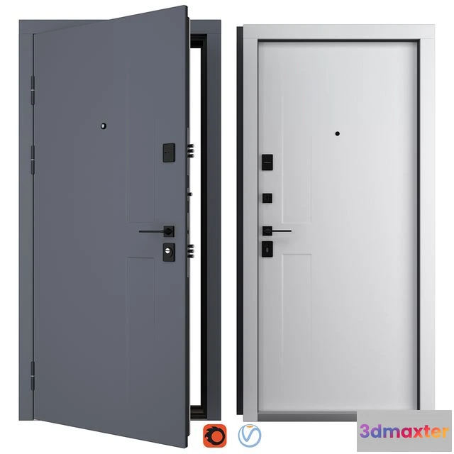 1568084 - Entrance Metal Door Vista 3D Max