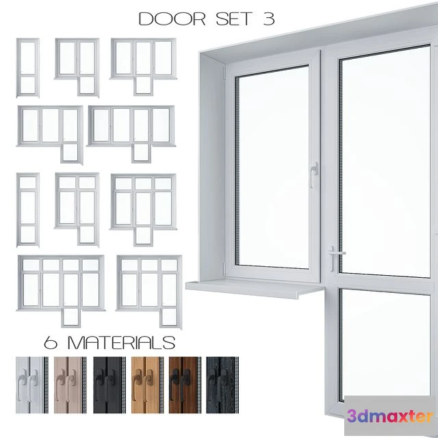 1569490 - Door Set 3 3D Max