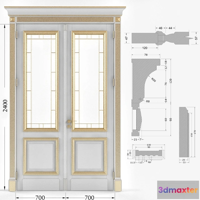 1665002 - other-models - Door 008 3D Max
