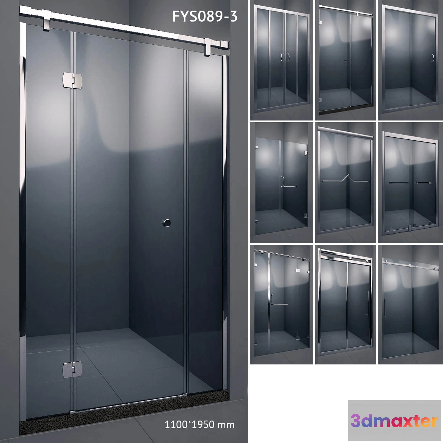 1665056 - other-models - Shower doors  shower screen CRW 3D Max