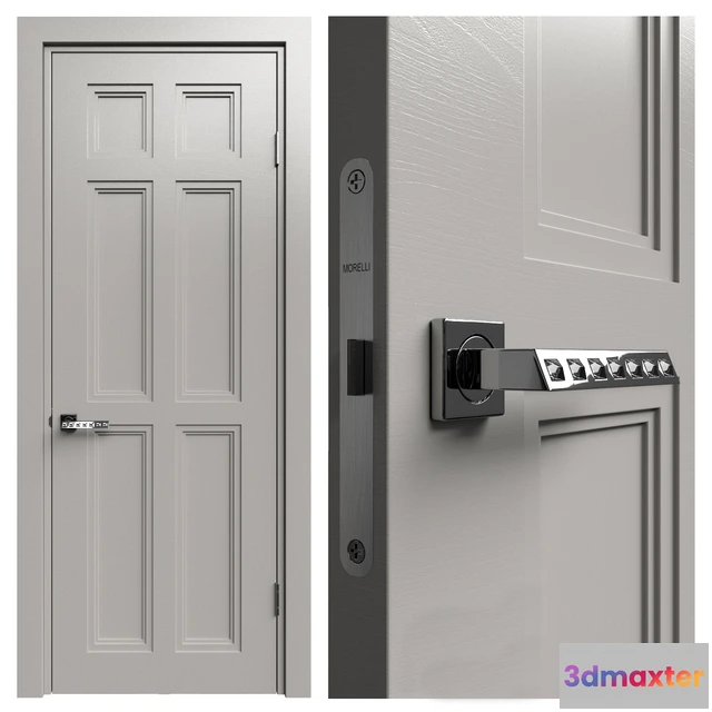 1665072 - other-models - Internal door Academy Medea 5 doors # 1 3D Max