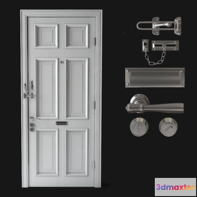 1665096 - other-models - Front doordoor chain door lock 3D Max