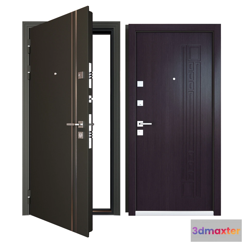 1665286 - other-models - Entrance metal door  KvadroLine 3D Max