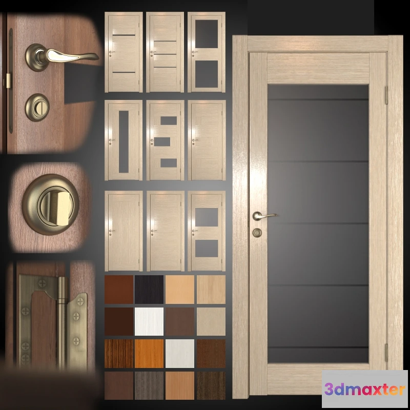 1665338 - other-models - Union doors (10 pcs. 16 colors) Infinity Collection 3D Max