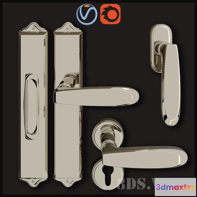 1665436 - other-models - doorhandle 3D Max