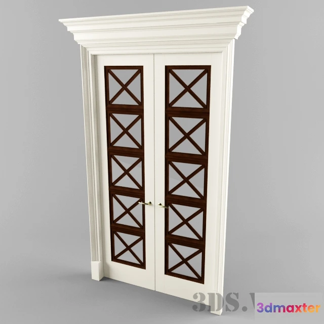 1665516 - other-models - Classic interior door with windows 3D Max